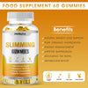 Slimming Gummies Weight Loss Supplement to Help Boost Metabolism & Appetite Control-Ketogenic Natural Weight Loss Support Pills for Women & Men-Non-GMO, Vegan-60 Gummies