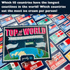 Top of the World: The pocketsize globe-trotting game of top 10s. Travel the world in this game of knowledge, strategy & crafty guesswork.