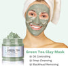 ANAiRUi Clay Face Mask Kit, Turmeric Clay Mask - Green Tea Face Mask - Dead Sea Minerals Mud Mask, Spa Facial Mask Set for Deeply Cleansing, Detoxing and Controlling Oil, 210g