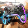 Wired Controller for Switch, PC, PS3, IOS, OS X, Wired Game Controller with RGB Light, 6 Axes Gyroscope Burst Wake Up Function Transparent Gamepad for Switch for PS3 PC