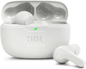 Wave Beam, In-Ear Wireless Earbuds with IP54 and IPX2 Waterproofing, Hands-Free Calling and 32 Hours Battery Life, in White