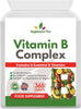 Vitamin B Complex 365 Tablets - with B1, B2, B3, B5, B6, B12, Biotin, Folic Acid - UK Manufactured