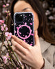 FlexQuartz phone case for iPhone 15 Plus - Compatible with MagSafe - 15x Military Standard Protection - Cherry Blossom Design