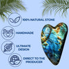 - Gua Sha Labradorite Natural Stone - Eye & Face Massage - Relaxation for The Body and Mind - Ultimate Anti-Aging Facial Tool - 100% Handcrafted & Handmade from a Raw Stone