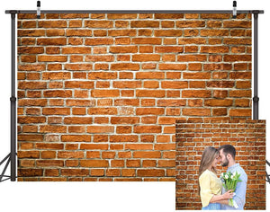 8x6FT Photo Backdrop Brick Backdrop Birthday Photography Backdrops Brick Wall Backdrop Vinyl Photography Backdrop Newborn Photography Props Photo Booth Props CP-258-0806