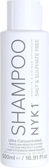 SALT AND SULPHATE FREE SHAMPOO (500ml) for use AFTER KERATIN TREATMENTS and for COLOUR TREATED HAIR Organic Aftercare for Men and Women. No Salt, Sulphate or Sodium