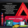 Advanced Car Safety Kit with Extinguisher and Torch UK Standard Parts Includes Warning Triangle, First aid kit, Emergency Blanket, Safety Hammer, Torch, high Visibility Vest, Carry Bag