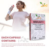 Immunity Complex Probiotics and Prebiotics Complex - 10 Billion CFU - 20 Live Bacterial Cultures - 28 Probiotic Complex Capsules for femaie & Male - Lactobacillus Plantarum 28 days Supply.