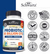 Probiotic 65 Billion - Probiotics with Prebiotic for Women & Men - Lactobacillus Acidophilus Digestive Health Capsules - Targeted Release Technology - Shelf Stable Supplement Non-GMO -30ct