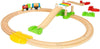 My First Railway Beginner Wooden Railway Train Set - Toys for Kids 18 Months Up for Toddlers