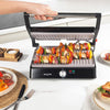 Marblestone Health Grill – Electric Fold-Out Grill & Panini Maker, Non-Stick XL Plates 29 x 23cm, Opens Flat To 180°, Adjustable Temperature Control, Integrated Drip Tray, No Oil Needed, 2200W