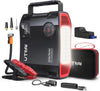 6000A Jump Starter Power Pack with 150PSI Air Compressor, 27000mAh 12V Portable Emergency Car Battery Booster Jump Starter for All Gas/8L Diesel,DC160W,QC3.0,18W Fast Charging,LED Flashlight