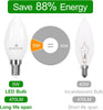 E14 LED Light Bulb, 5W 470lm Small Edison Screw Candle Bulbs, Warm White 2700K, Energy Saving Non-Dimmable, Pack of 6