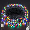 Fairy Lights Plug in, 29.2M/95.8FT 220 LED Waterproof Outdoor String Lights Mains Powered with 8 Modes/Remote Control, Christmas Lights for Outside Indoor Garden Bedroom Decorations(Multi-Coloured)