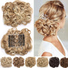 Short Combs Messy Curly Wavy Hair Extensions Bun Piece Up Do Drawstring Ponytail Clip in Comb Hair Extensions Chignon Dark brown
