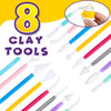 Air Dry Clay - 36 Colours Modelling Clay with 80 Pages Project Booklet 8 Clay Tools 5 Accessories Clay Modelling for Kids Arts and Crafts Kits Gifts for Kids Boys Girls 3 4 5 6 7-12 Year Old