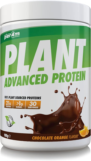 PLANT Protein Matrix | 30 Servings of High Protein | Plant Shake with Amino Acids | for Optimal Nutrition When Training | Low Sugar Gym Supplements (Choc Orange, 900g)