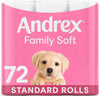 Family Soft Toilet Tissue 72 Standard Toilet Rolls, Gentle on your Family’s skin (Previously  Gentle Clean Toilet Paper) – Bulk Pack of 72 Toilet Rolls