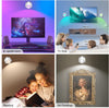 LED Battery Wall Lights, LED Wall Mounted Sconces with Remote, 3 Color Temperatures & 13 RGB & Dimmable Magnetic 360° Free Rotation Rechargeable Wall Lamp Wall Lighting (1 Pack White)