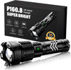 Torches 250000 High Lumens Rechargeable Flashlight, Led Torch 6 Modes Super Bright IPX7 Waterproof USB-C Charging Tactical Flashlights, Powerful Flashlight for Emergencies Camping