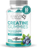 Creatine Monohydrate Gummies, 5000mg, 40-60 Days' Supply, 120 Gummies, Vegan, Blueberry Flavour Muscle Building Supplement