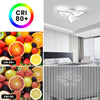 LED Ceiling Light, 36W 3240LM Modern Design Ceiling Lighting, 3 Lights Living Room Ceiling Light Acrylic White Flower Fittings Ceilings for Bedroom, Kitchen, Dining Room 3000K Warm White