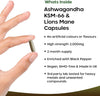 Ashwagandha KSM-66 and Lions Mane Capsules - High Strength 2000mg KSM-66 Ashwaghandha Root Extract and Lions Mane Mushroom Extract - 120 Vegan Capsules with Black Pepper - UK Made by New Leaf