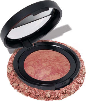 Baked Blush-n-Brighten Marbleized Blush-Tropical Peach Creamy Lightweight Matte Finish