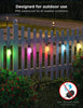 Outdoor LED String Lights, 15m RGBIC WiFi Garden Lights Dimmable Warm White LED Bulbs, IP65 Waterproof Smart Garden Lights for Backyard, Party