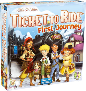 | Ticket To Ride First Journey Europe Board Game | Ages 6+ | For 2 To 4 Players | Average Playtime 15-30 Minutes