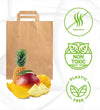 Paper Bags with Handles -500 Medium Brown Paper Bags 8.5x10x4.3”-Perfect for Lunch, Takeaway, Grocery and Party use