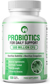 Probiotics for Gut Health Daily Probiotic Complex Supplements for Men & Women 120 Tablets Bacillus Subtilis & Coagulans 500 Million CFU Live Bacteria 3rd Party Tested Made in The UK (120 Tablets)