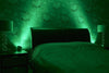 Plugin GU10 Spotlight Uplighter Wall Wash Light Plug Socket Lamp with Green Narrow Beam Bulb