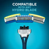 - Hydro 5 Razor Blades For Men Blades, Carbon Coated, Hydrating Gel & Precision Trimmer, Pack of 12 Razor Blade Refills