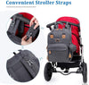 Changing Bag Backpack, Large Nappy Back Pack Multifunction Baby Bags with Portable Changing Mat, Pacifier Holder, and Stroller Straps, for Mom and Dad