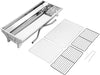 Charcoal BBQ Grill - 680x320x730mm, Large Foldable Stainless Steel Barbecue Grill for Camping, Picnic, Garden, and Outdoor Cooking