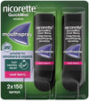 QuickMist Cool Berry 1mg Spray Mouthspray Nicotine Duo-2x150 Sprays (Stop Smoking or Vaping Aid)