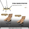 Dragonhide Oversized Camping Chair with Pillow Design, Comfortable Widened Seat Folding, 275 lbs Capacity