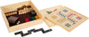 Game Collection 7 classics made of wood, board games for the whole family, for children from 6 years, 12322