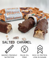 Nutrition Smart Plant Bar Low Calorie, High Protein Low Sugar Vegan Protein Bar/Protein Snacks, Salted Caramel Flavour, 20g of Plant Protein, 64g Bar (12 Pack)