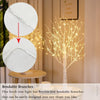 Birch Twig Tree with Light | Warm LED 144 Led Pre lit Christmas Tree | Battery Operated or USB Plug-In Birch Tree With Lights for Home | Wedding, and Holiday Decorations