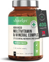 Adult Multivitamin with Iron and Minerals, 400 High Strength Multivitamin 100% RDA of All Vitamins, Vegan Multivitamin Tablets for Women, Multivitamin Tablets for Men,  Vitamin Supplements