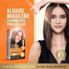 Brazilian Straightening Kit - Professional Straightening Treatment at Home - Up to 12 Weeks Lasting - Keratin Straightening - Vegetable Keratin - Formalin Free - Easy to Apply.