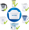 S1326 MAXTRA+ water filter cartridges, compatible with all jugs for chlorine and limescale reduction, 6 pack