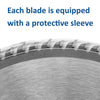 Saxton TCT Circular Fine Cutting Wood Saw Blade 255mm x 30mm bore x 100T Compatible with Bosch Makita Dewalt