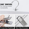 35.5cm White Wooden Pants Hangers 10pcs, Smooth Wood Skirt Hanger Organizer with Adjustable Anti-Slip Chrome Clips, Space Saving Solid Clothes Hangers Rack for Bottoms Jeans Slacks Trousers