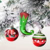 70pcs 3-8cm Shatterproof Christmas Baubles Pack, Delightful Elf Red Green and White Christmas Ball Ornaments for Christmas Tree Decoration