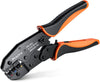 Ratchet Crimping Plier,  Insulated Ratcheting Wire Terminal Crimping Tool, AWG20-10 (0.5-1.5mm²) (1.5-2.5mm²) (4-6mm²), Electrical Crimper Plier for Electrical Connectors