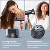 Hair Dryer with Diffuser, Lightweight Blow Dryer for Curly Hair for Women/Men, 1800 Watt Ionic HairDryer, Blow Dryer with Nozzle for Fast Drying as Salon, Portable