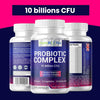 Probiotic Complex - Vegetarian 18 Premium Strains with Lactobacillus Acidophilus & Bifidobacterium - 10 Billion CFU - Digestive and IBS Support Supplement- 30 Capsules